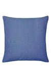 Sferra Colore Dot Print Linen & Cotton Accent Pillow In Cobalt
