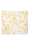 Sferra Procida Floral Cotton Percale Duvet Cover In Banana