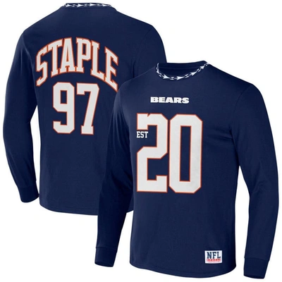 Staple Nfl X  Navy Chicago Bears Core Team Long Sleeve T-shirt