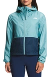 The North Face Cyclone 3 Windwall Packable Water Resistant Jacket In Reef Waters/ Shady Blue