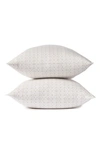 Coyuchi Set Of 2 Organic Dot Pattern Percale Pillowcases In Fawn Dot