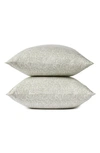 Coyuchi Set Of 2 Organic Dot Pattern Percale Pillowcases In Sage Vines