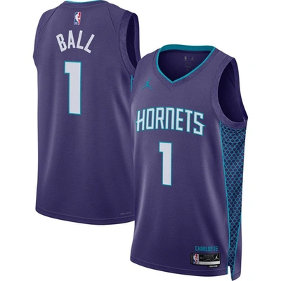 Jordan Brand Unisex  Lamelo Ball Purple Charlotte Hornets Swingman Jersey