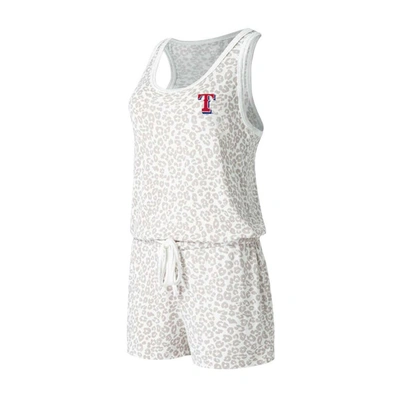 Concepts Sport Cream Texas Rangers Montana Hacci Knit Romper