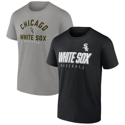 Fanatics Branded Black/gray Chicago White Sox Player Pack T-shirt Combo Set