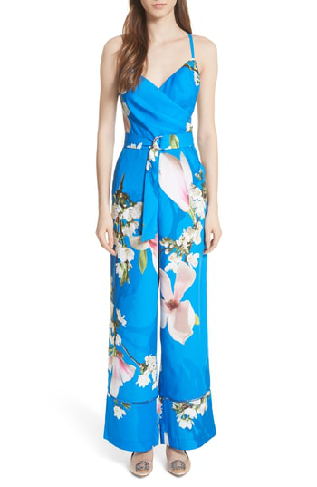 ted baker floral jumpsuit