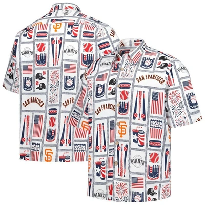 Reyn Spooner White San Francisco Giants Americana Button-up Shirt