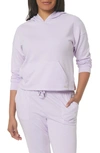 Andrew Marc Sport Long Sleeve Drop Shoulder Hoodie In Wisteria
