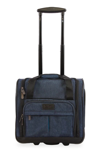 Original Penguin Ethan Under Seat Luggage In Navy Crosshatch