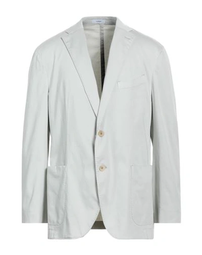 Boglioli Man Blazer Light Grey Size 40 Lyocell, Cotton, Elastane In Grey