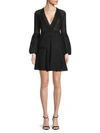 Iro Gwen Bell Sleeve Dress In Black
