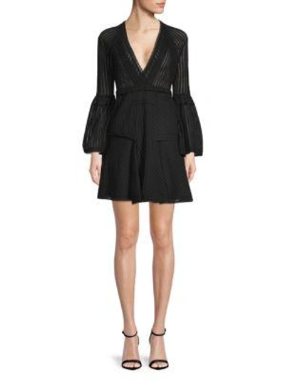 Iro Gwen Bell Sleeve Dress In Black