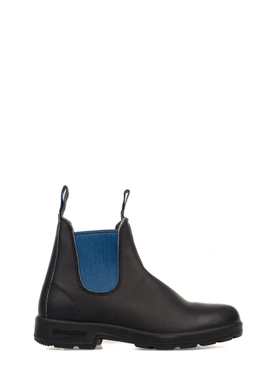 Blundstone Black/electric Blue Leather Low Boot