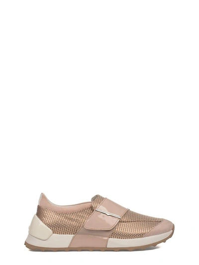 Alberto Guardiani Pink Sport Lady Suede Slip On Trainers