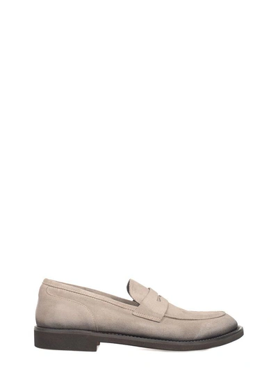Seboys Seboy's Taupe Suede Loafer In Gray