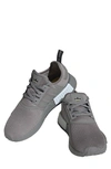 Adidas Originals Nmd R1 Primeblue Sneaker In Grey/ Black/ White