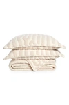 Dusen Dusen Coverlet & Shams Set In Beige