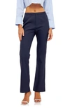 Endless Rose Slim Fit Pants In Navy