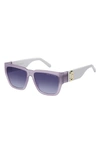 Marc Jacobs 57mm Gradient Square Sunglasses In Violet