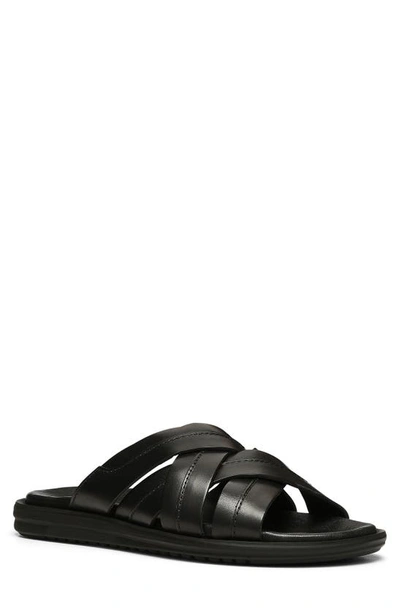 Donald Pliner Iggie Strappy Slide Sandal In Black