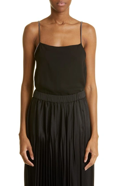 Fabiana Filippi Bead Strap Detail Camisole In Nero