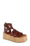 Candies Moramy Ankle Strap Platform Sandal In Tan