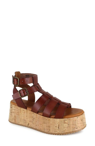 Candies Moramy Ankle Strap Platform Sandal In Tan