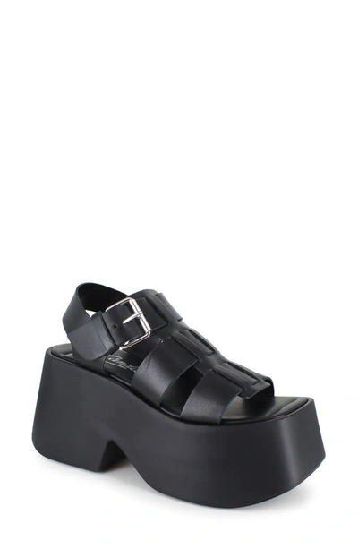 Candies Laura Platform Sandal In Black