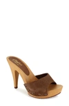 Candies Viviana Slide Sandal In Brown