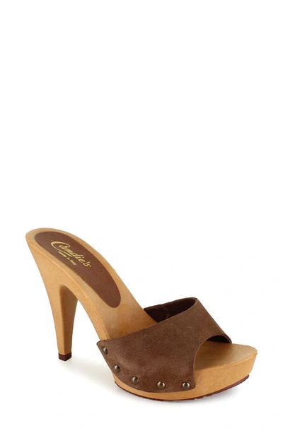 Candies Viviana Slide Sandal In Brown