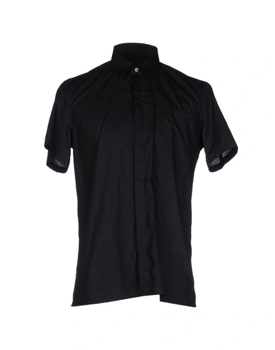 Low Brand Solid Color Shirt In Black