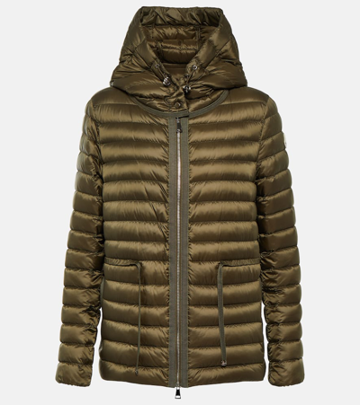 Moncler Raie Quilted Down Jacket In Green