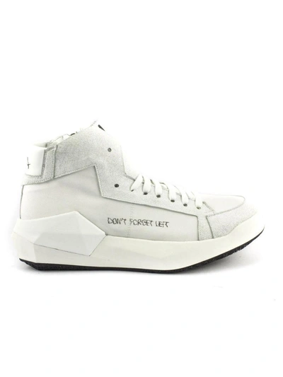 Cinzia Araia White Calfskin Leather Sneaker In Bianco