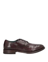 Calpierre Man Lace-up Shoes Black Size 12 Soft Leather In Red