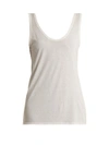 The Row Thomaston Jersey Tank Top In White