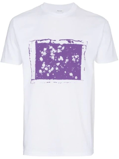 Just A T-shirt Joshua Gordon Flowers T-shirt In White