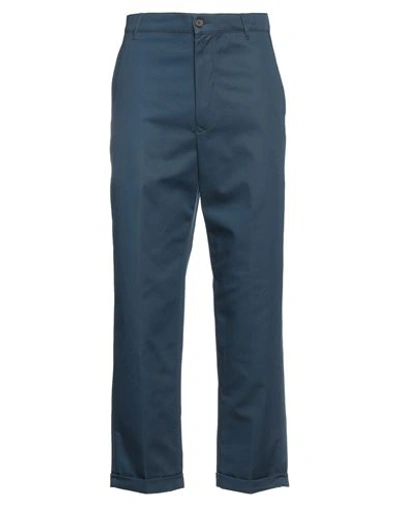 Kenzo Man Pants Slate Blue Size 46 Cotton