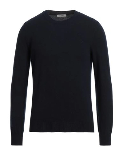 Valentino Garavani Man Sweater Midnight Blue Size Xxl Virgin Wool, Cashmere In Navy Blue