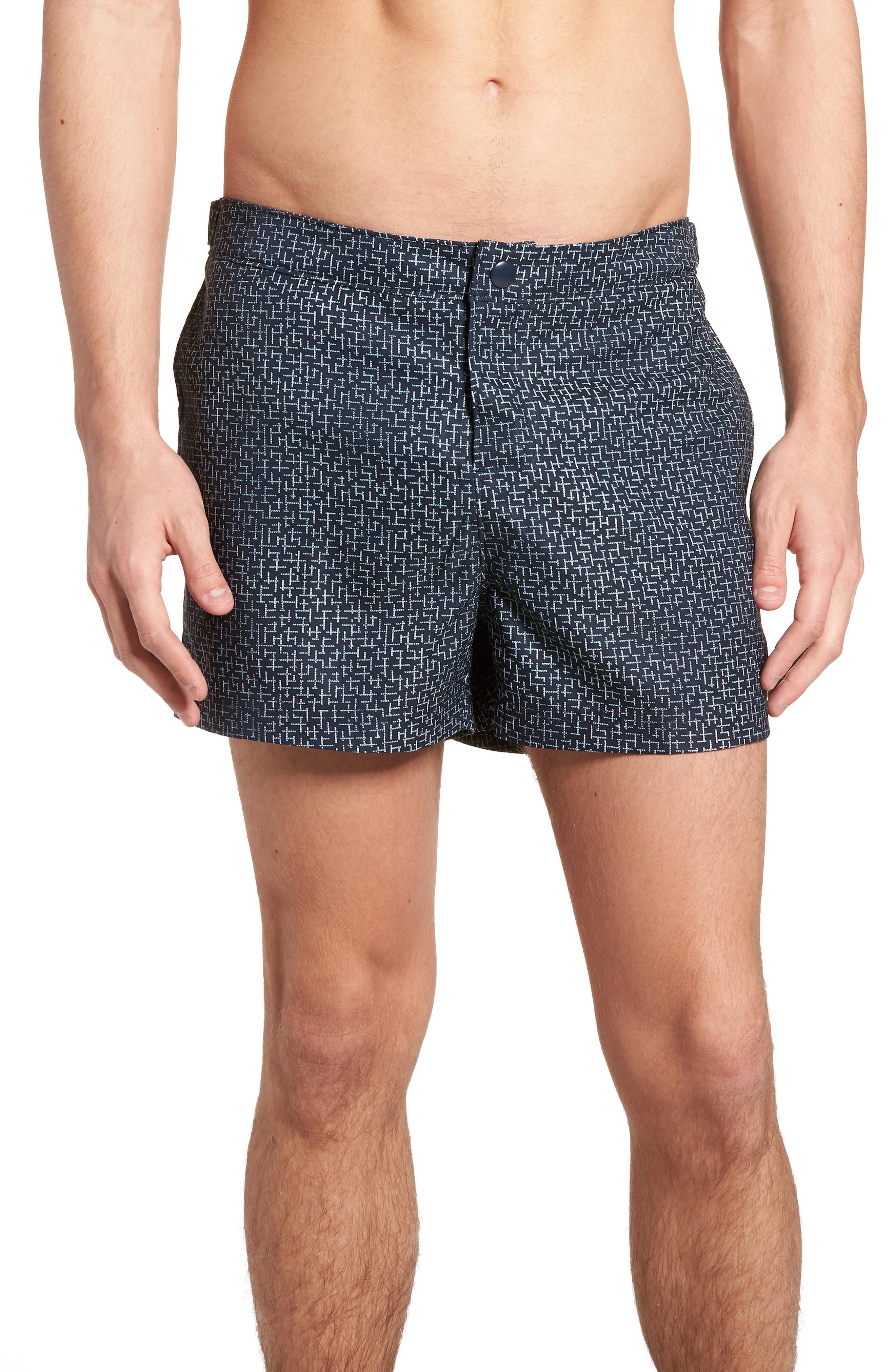 crosshatch swim shorts