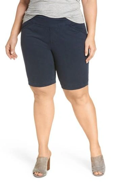 Jag Jeans Ainsley Pull-on Bermuda Shorts In Nautical Navy