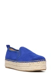 Sam Edelman 'carrin' Espadrille Flat In Nautical Blue Suede