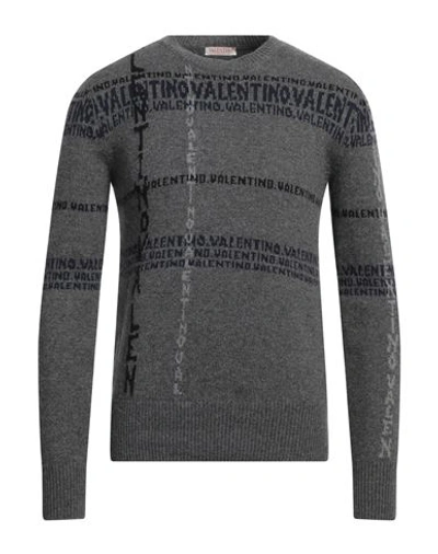 Valentino Man Sweater Grey Size Xl Cashmere