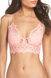 Free People Intimately Fp Adella Longline Bralette In Peach