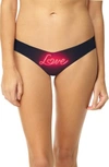Commando Print Thong In Love