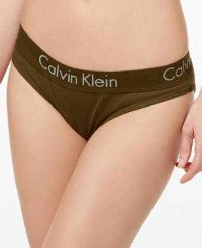 Calvin Klein Body Bikini Panty Qf4510 In Rifle Green