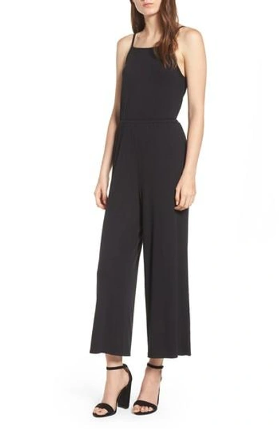 Cupcakes And Cashmere Macall Rib Knit Wide Leg Jumpsuit In Army