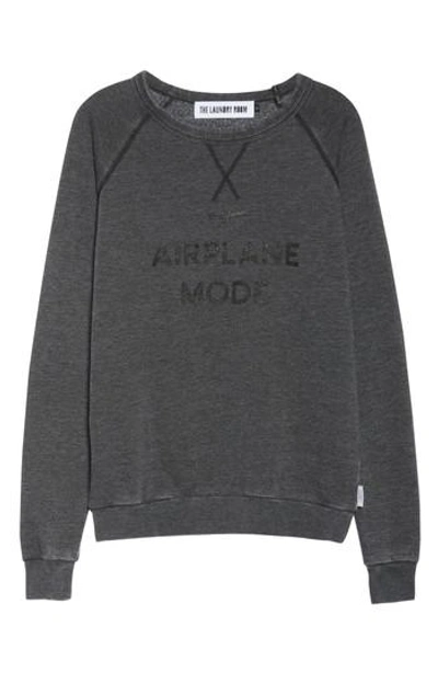 The Laundry Room Airplane Mode Cozy Lounge Sweatshirt In Coal