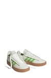 Adidas Originals Grand Court Alpha Tennis Sport Sneaker In Off White/lucid Lime/gum