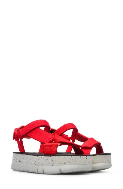 Camper Oruga Up Sandal In Bright Red