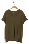 Madewell V-neck Short Sleeve T-shirt In Foliage Green